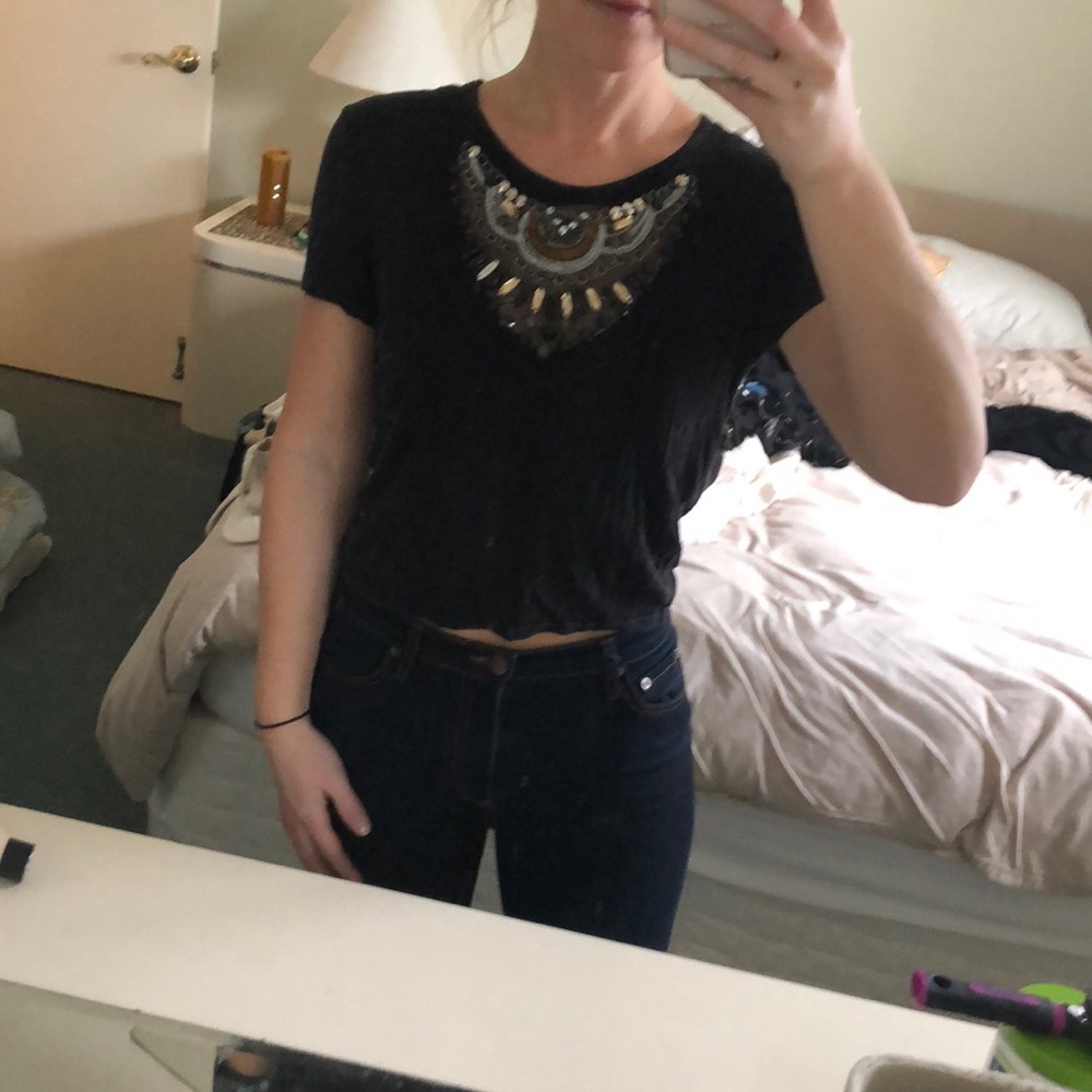 Jeweled soft tee - Picture 3 of 4